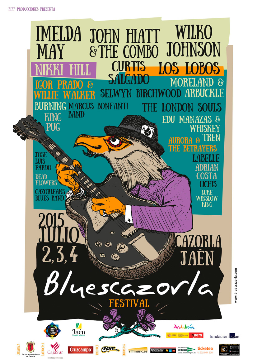 Cartel oficial BluesCazorla 2015